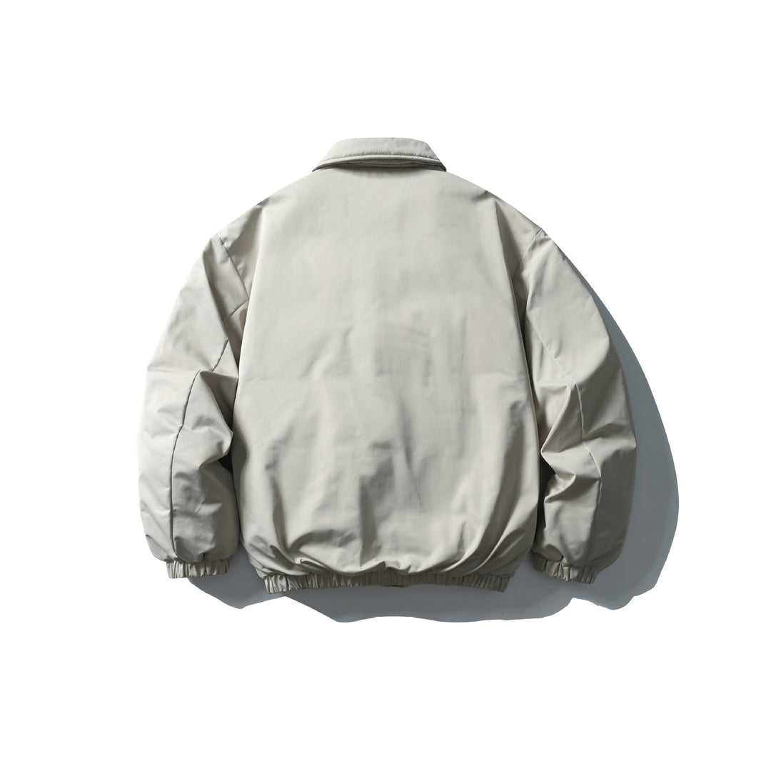 Men's Boxy Insulated Blouson with Zipper Chest Pocket Mune Fashion