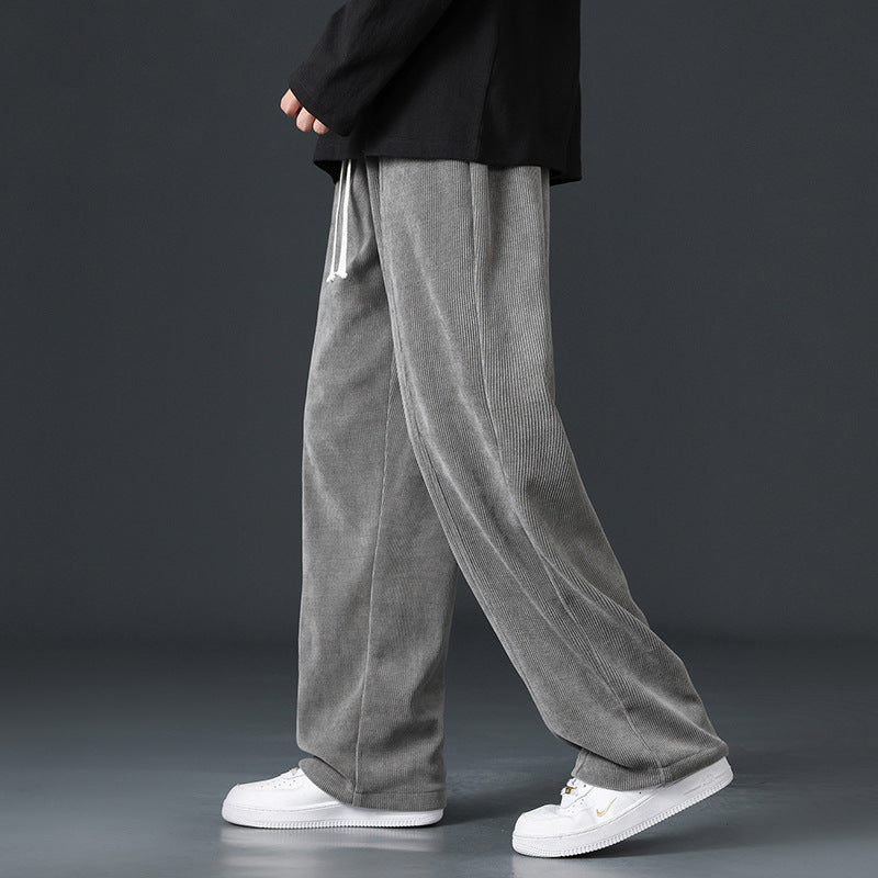 Men's Wide-Cut Cord Pants