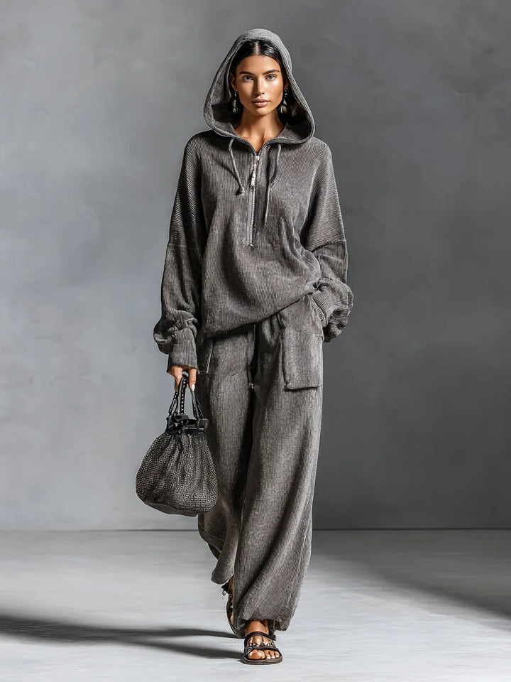 Women Casual and Comfortable Hoodie Set