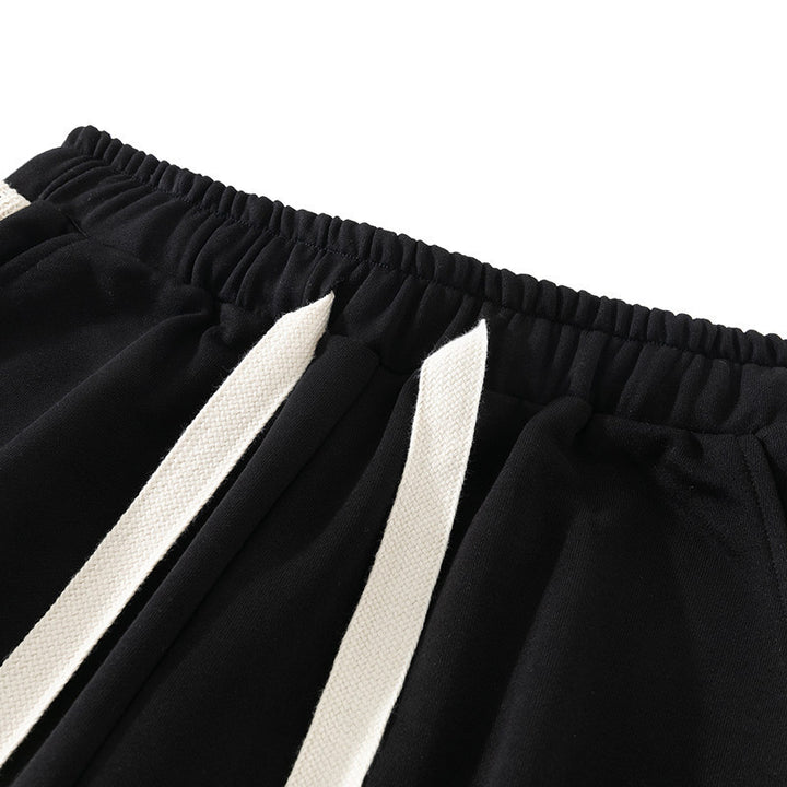 Men's Relaxed Jogging Pants with Side Seam Contrast Stripes, Elastic Waistband & Drawstring Mune Fashion