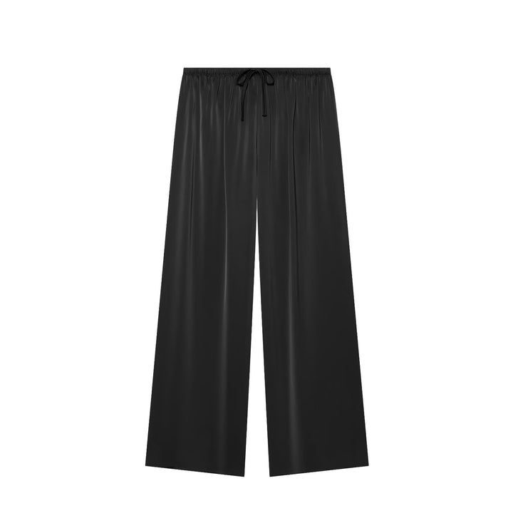 Women’s airy-wide Palazzo pants with elastic waistband and drawstring Mune Fashion