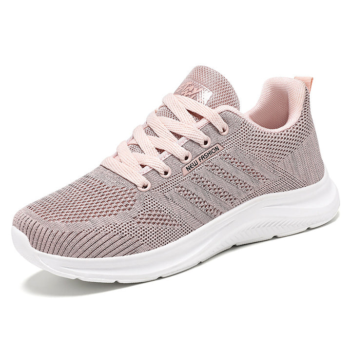 Women’s knitted lace-up sneaker with 3D knitted upper material, reinforced toe cap, and reactive EVA cushioning Mune Fashion