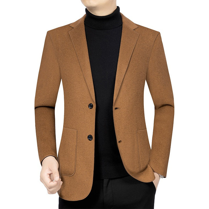 Men's Elegant Slim-Fit Blazer in Wool-Look with Applied External Pockets Mune Fashion