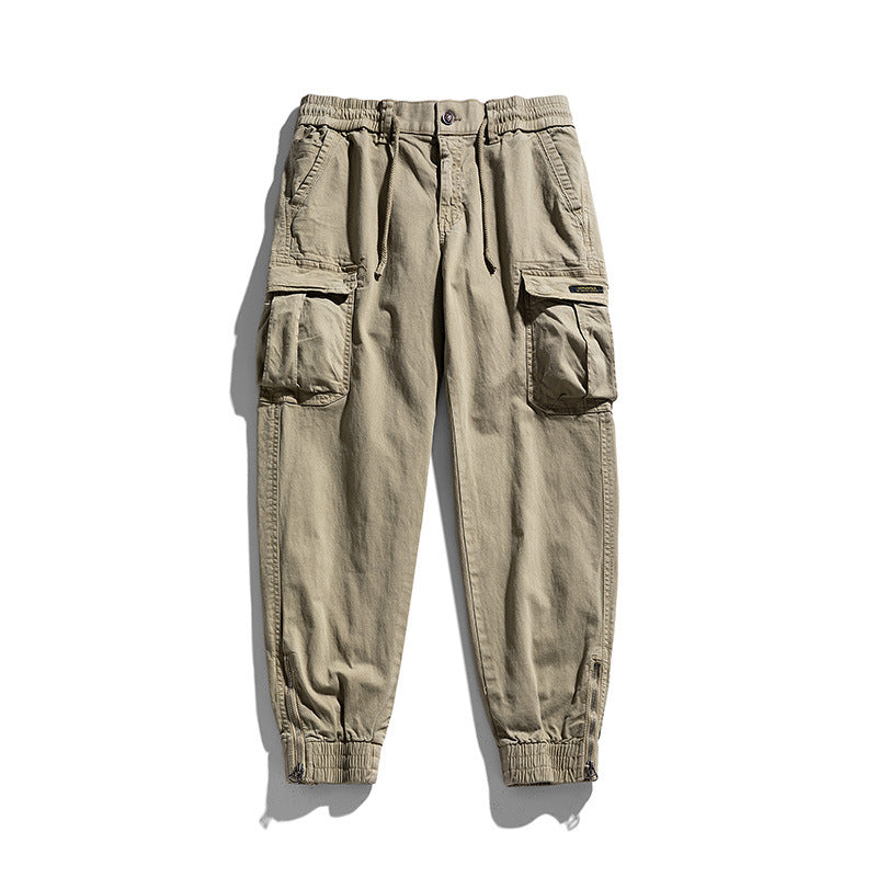 Men's Multifunctional Cargo Jogger Pants with Zip Leg Opening and Large Flap Pockets Mune Fashion