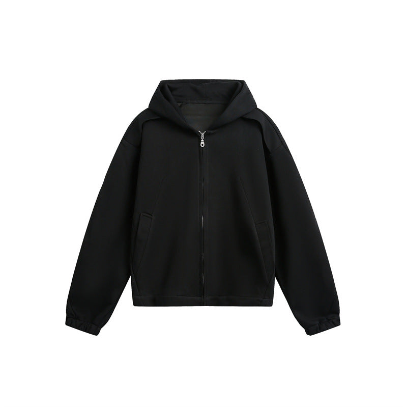 Unisex Lightly padded hooded zip jacket in boxy cut Mune Fashion