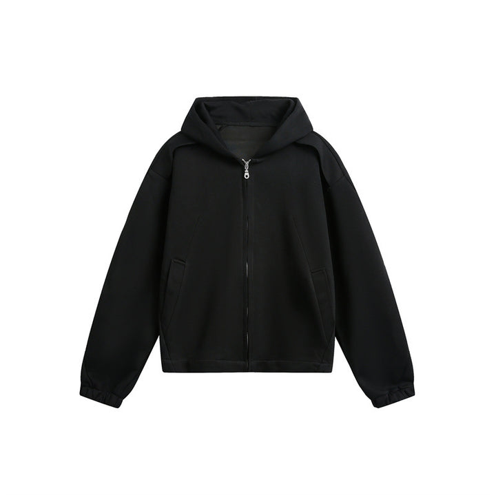 Unisex Lightly padded hooded zip jacket in boxy cut Mune Fashion