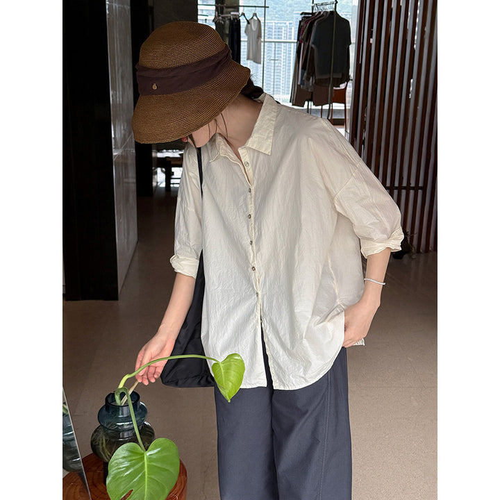 Women's Casual Cotton Blouse Mune Fashion