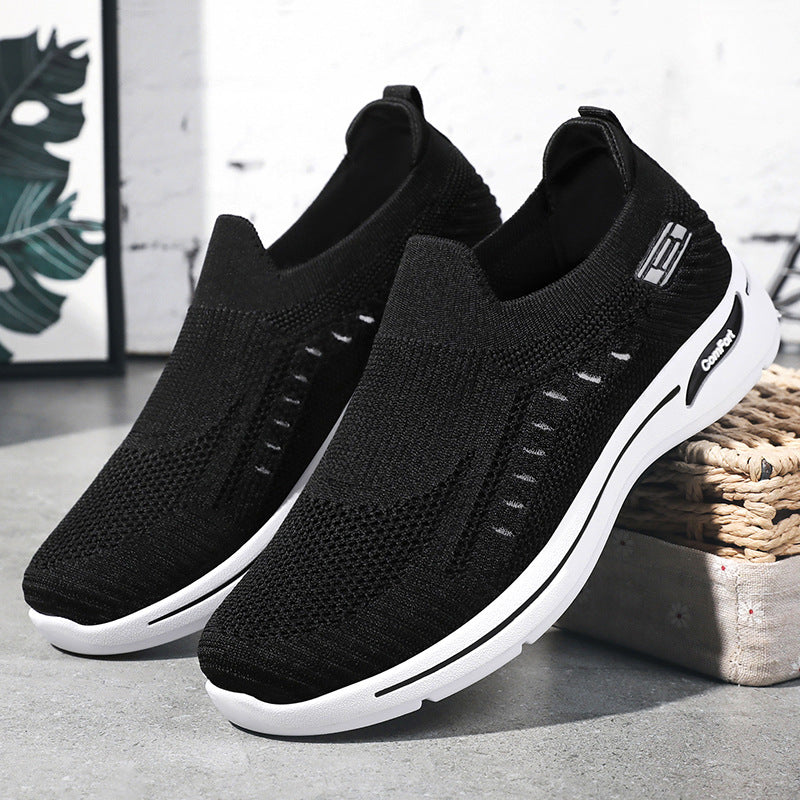Ladies' ultralight knitted slip-on walking sneakers with seamless sock upper and cushioning EVA comfort midsole Mune Fashion