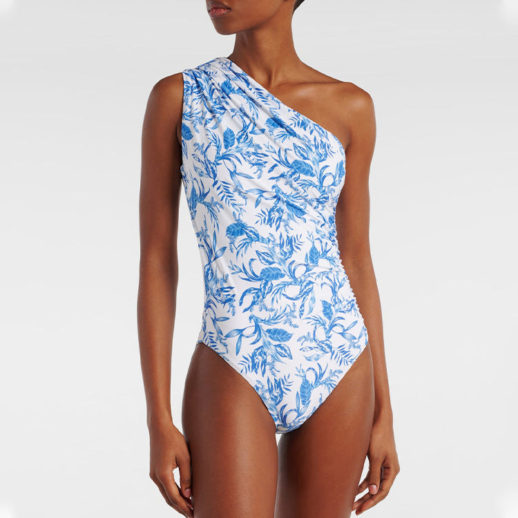 Women's swimsuit with asymmetric cut and matching maxi skirt Mune Fashion