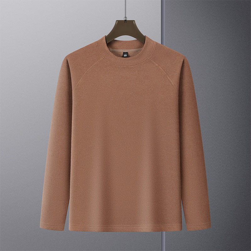 Men's Premium Mockneck Sweater made of fine wool blend with raglan sleeves Mune Fashion