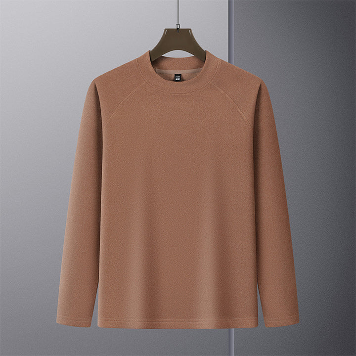 Men's Premium Mockneck Sweater made of fine wool blend with raglan sleeves Mune Fashion