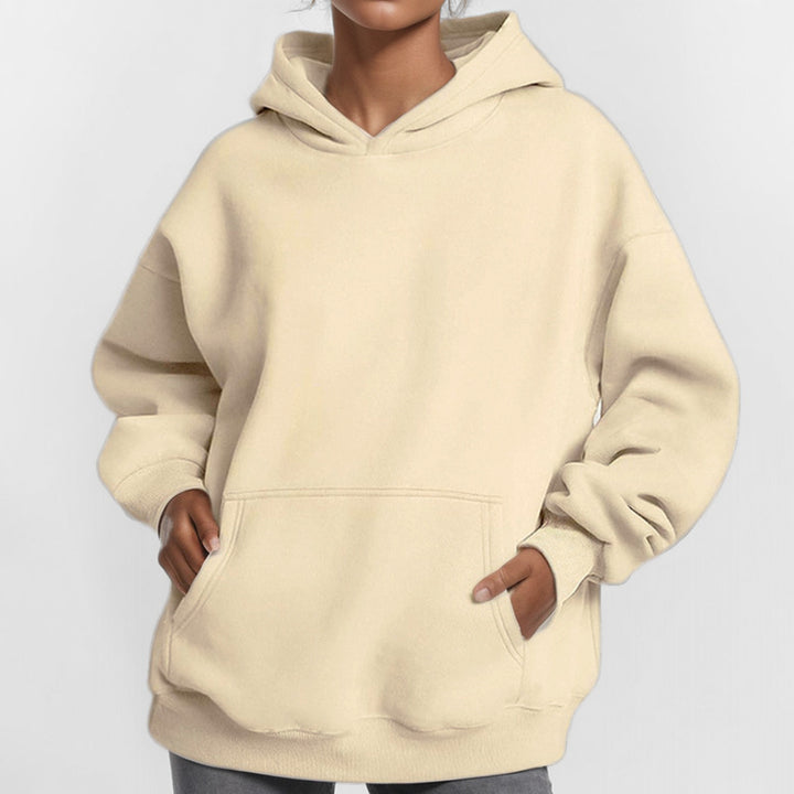 Women's loose hoodie made of French Terry with dropped shoulder fit and kangaroo pocket Mune Fashion