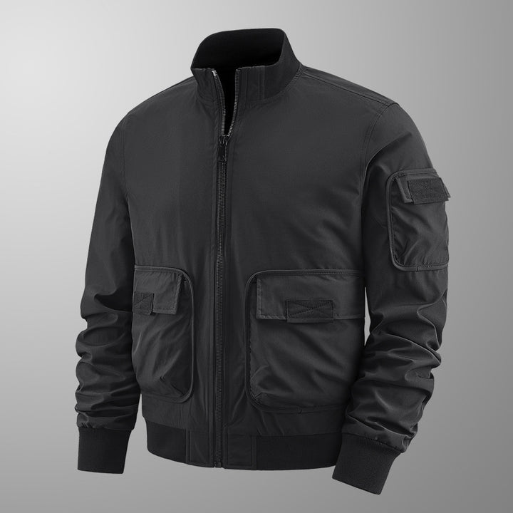 Men's lightweight transitional jacket with many pockets Mune Fashion