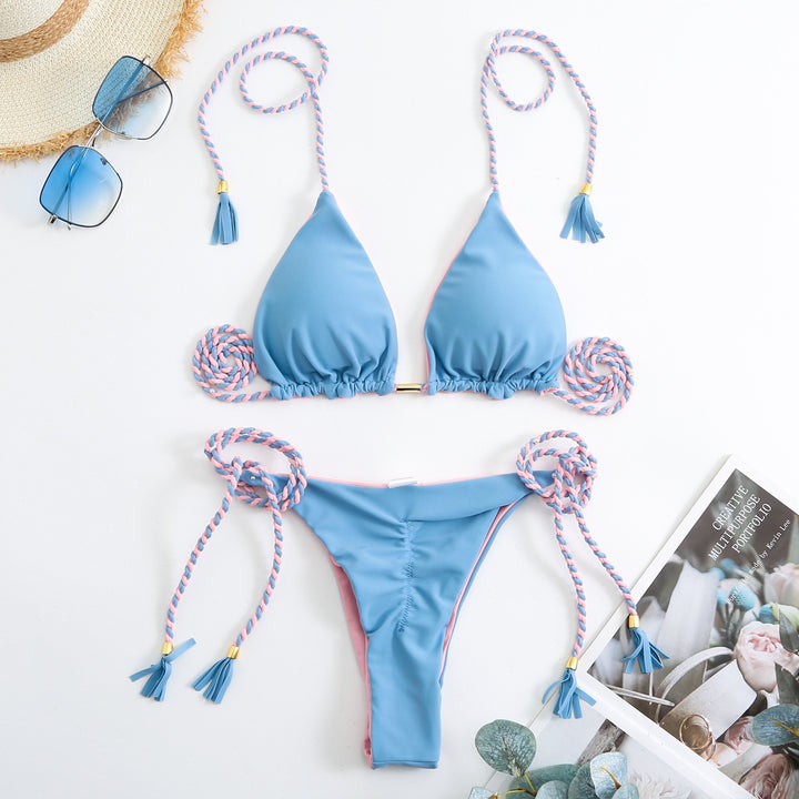 Women Triangle Bikini Set Mune Fashion