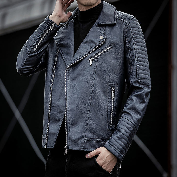 Men's Biker Jacket Mune Fashion