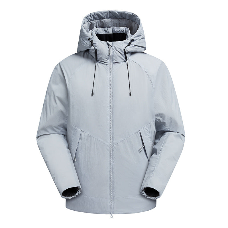 Men's Performance Transition Jacket with Adjustable Collar Mune Fashion