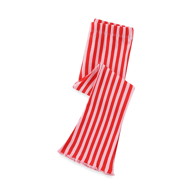 Girls leggings with cheerful stripe pattern Mune Fashion