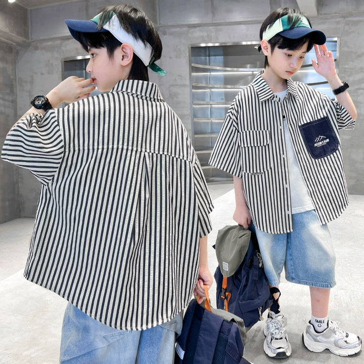Boys Short Sleeve Shirt Mune Fashion