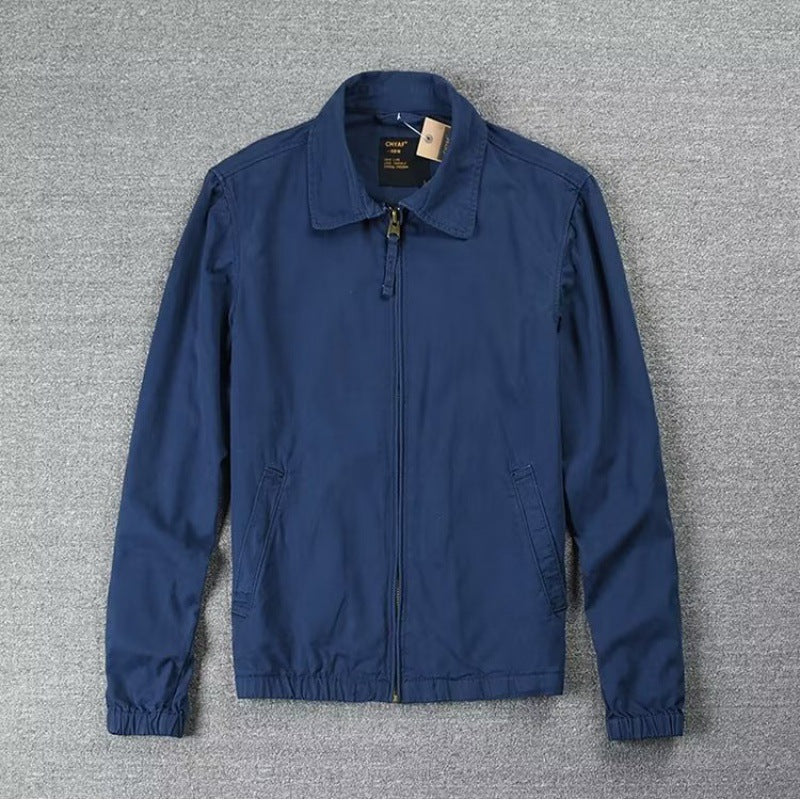 Men's Light Leisure Jacket with Elastic Cuff Mune Fashion