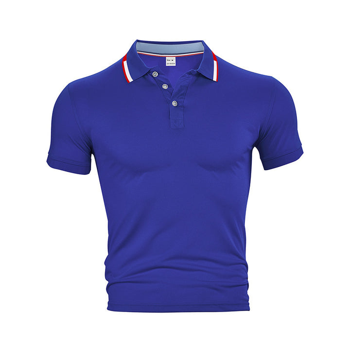 Men's slim fit functional polo with moisture-regulating technology and ribbed collar Mune Fashion