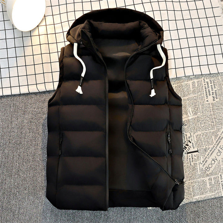 Women's Cotton Padded Vest with Hood