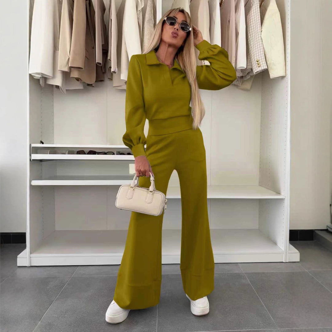 Women's Stylish and Casual Jumpsuit with Wide Leg and Elegant Sleeves Mune