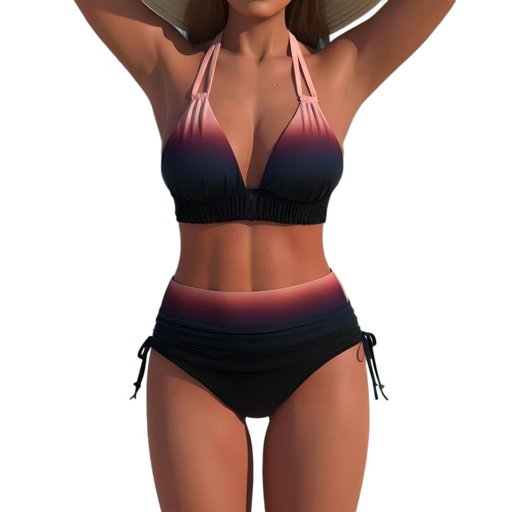 Women High-Cut Triangle Bikini with Adjustable Straps Mune Fashion