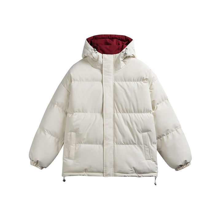 Ladies padded hooded quilted jacket in oversized puffer cut with drawstring waistband Mune Fashion