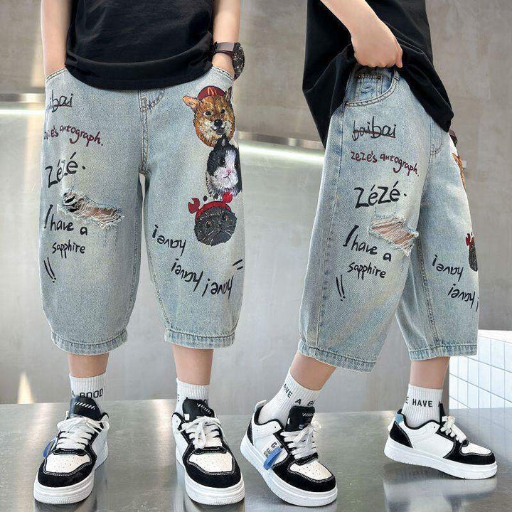 Unisex loose Denim Pants Mune Fashion
