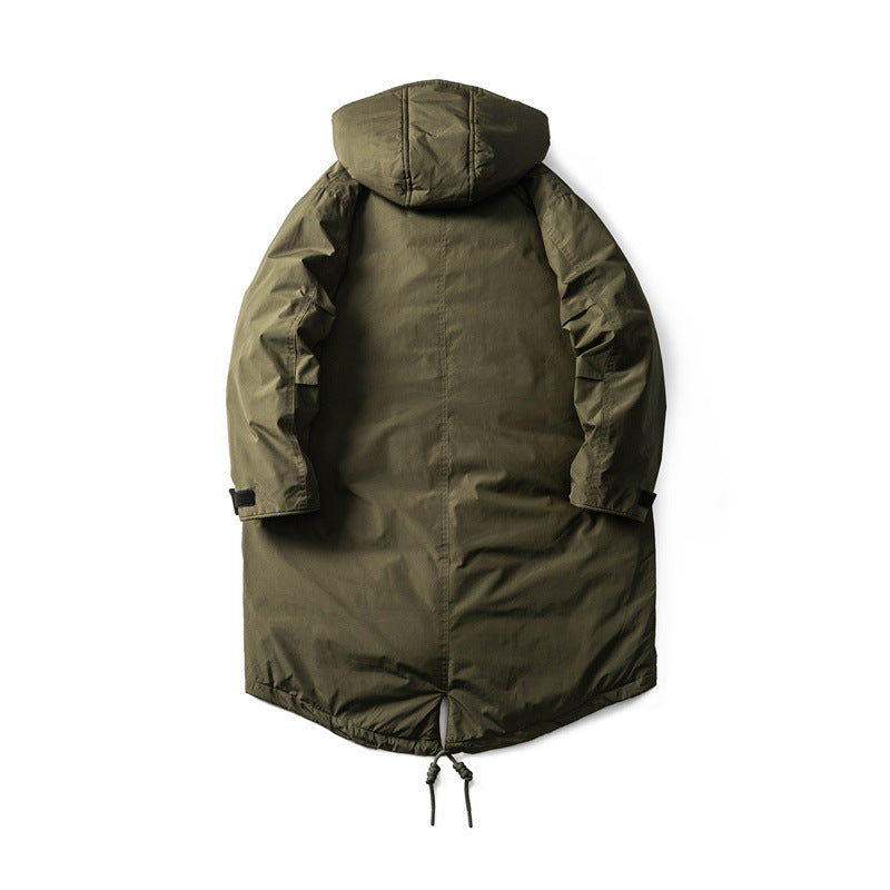 Men Waterproof Thermal Parka with Extended Back and Hood Mune Fashion