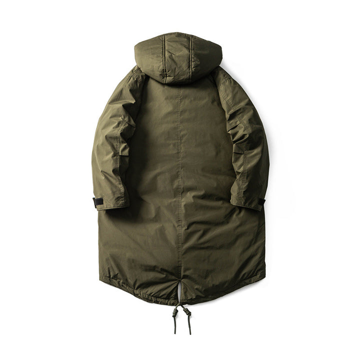 Men Waterproof Thermal Parka with Extended Back and Hood Mune Fashion