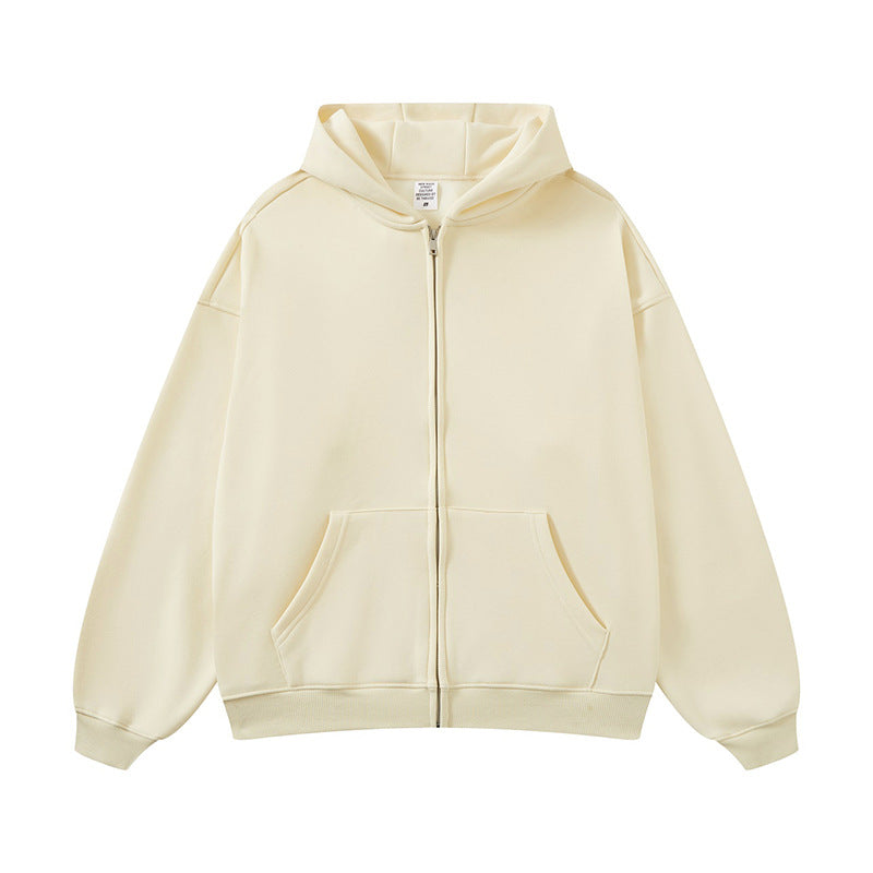 Unisex hooded sweatshirt jacket with full-length zipper, oversized fit and kangaroo pockets Mune Fashion