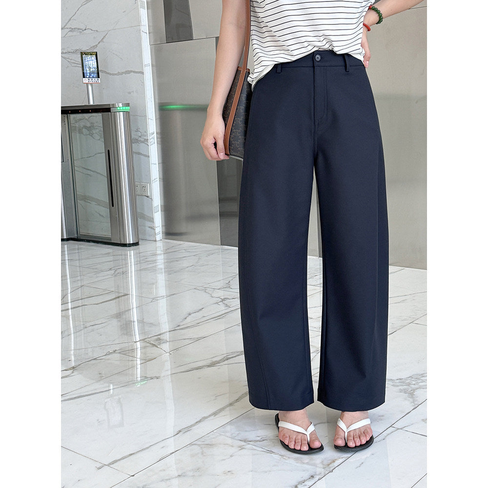 Women's Comfortable and Modern Wide Fabric Trousers Mune Fashion