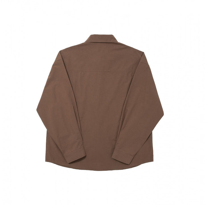 Men's Straight Panel Shirt made of heavy cotton blend with spread collar and full button placket Mune Fashion