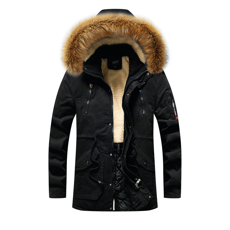 Men's functional parka with faux fur collar Mune Fashion