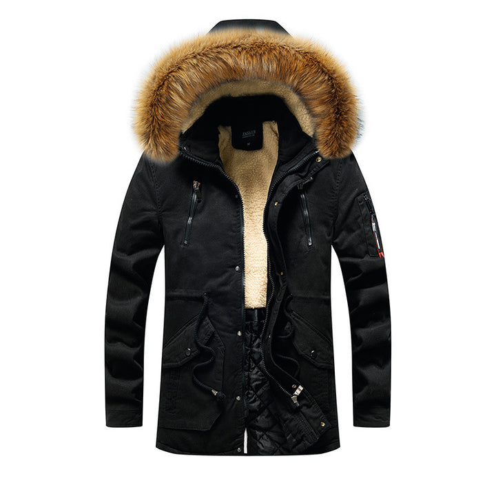 Men's functional parka with faux fur collar Mune Fashion