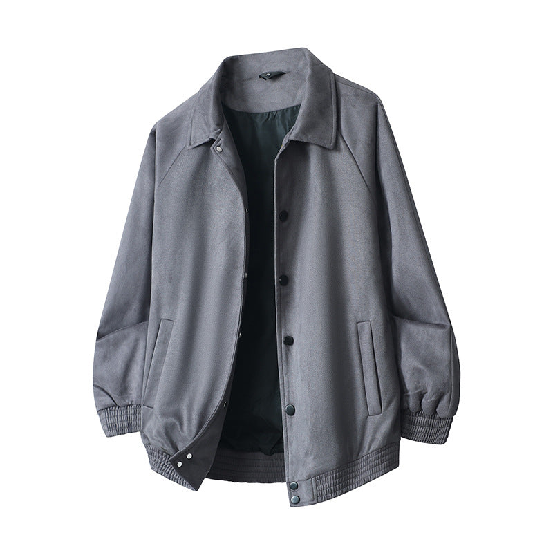 Men's stylish transitional jacket with practical snap button closure Mune Fashion