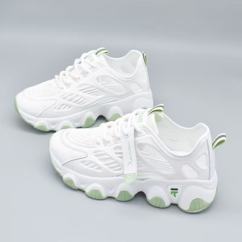 Ladies Athletic Multifunction Sneakers with Breathable Mesh Inserts and Non-Slip Sole Mune Fashion
