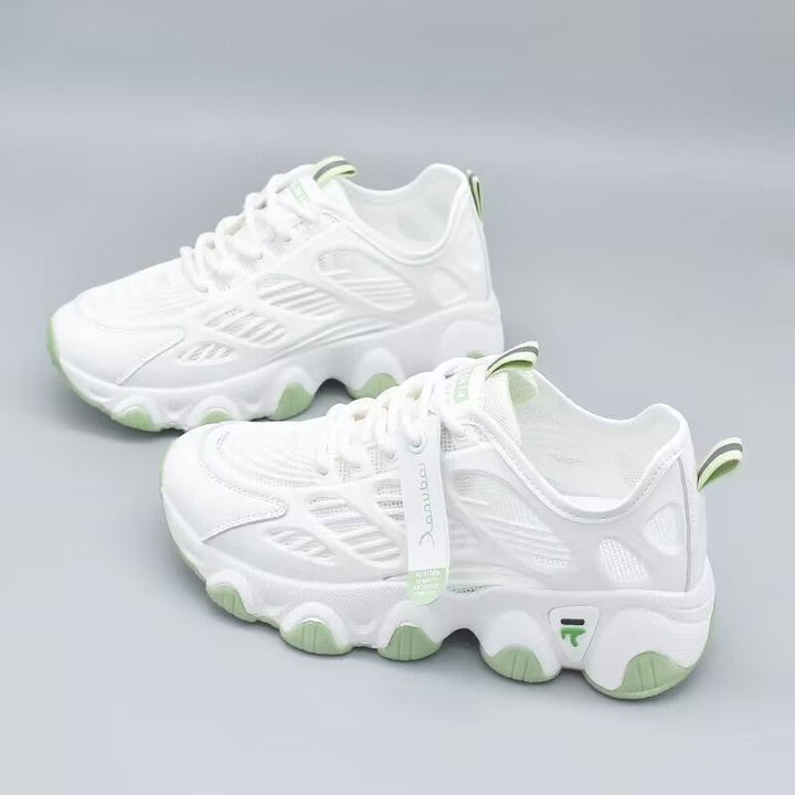 Ladies Athletic Multifunction Sneakers with Breathable Mesh Inserts and Non-Slip Sole Mune Fashion