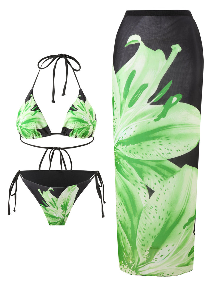 Women's bikini set with elegant beach skirt Mune Fashion