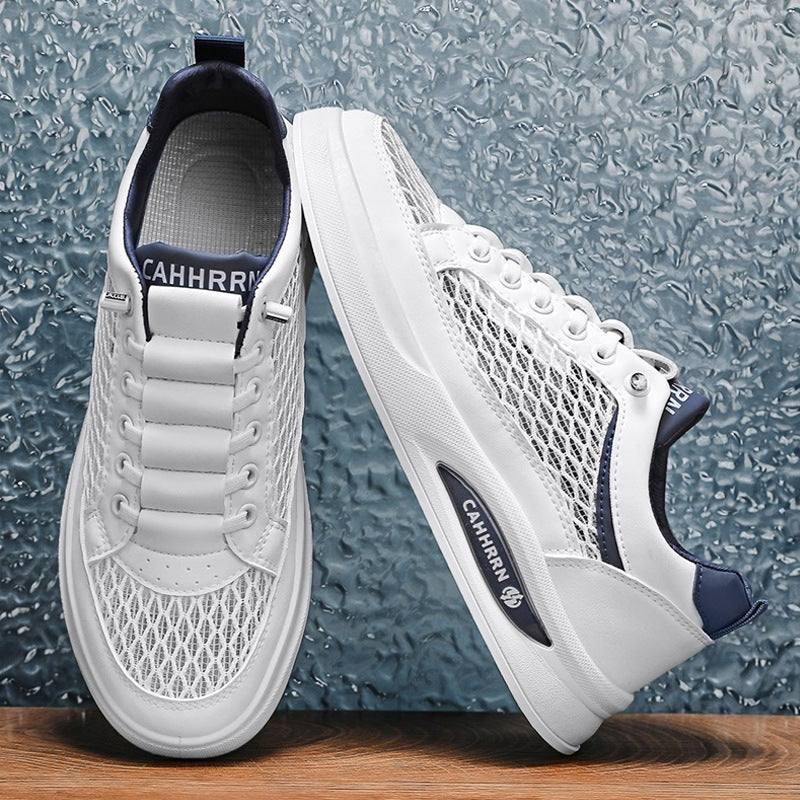 Unisex breathable mesh platform sneakers with light cushioning and padded comfort insole Mune Fashion
