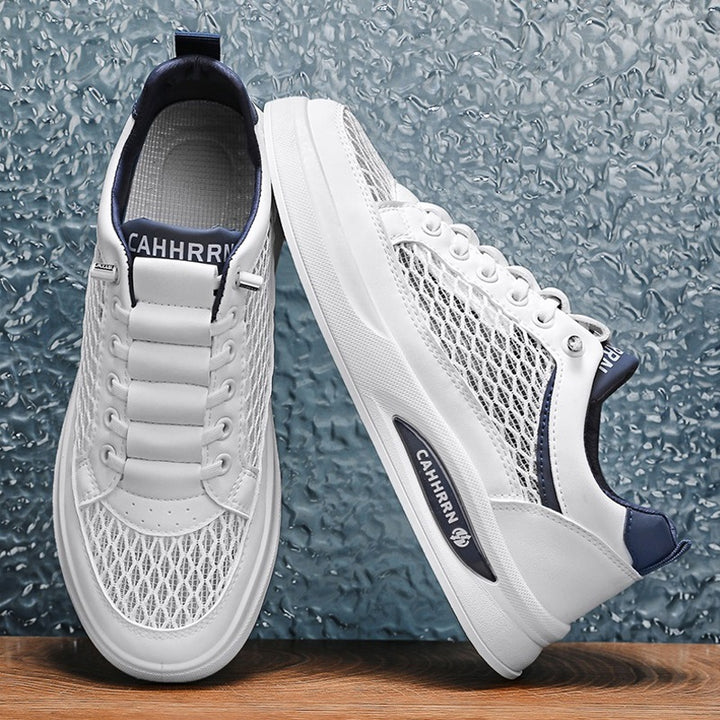 Unisex breathable mesh platform sneakers with light cushioning and padded comfort insole Mune Fashion