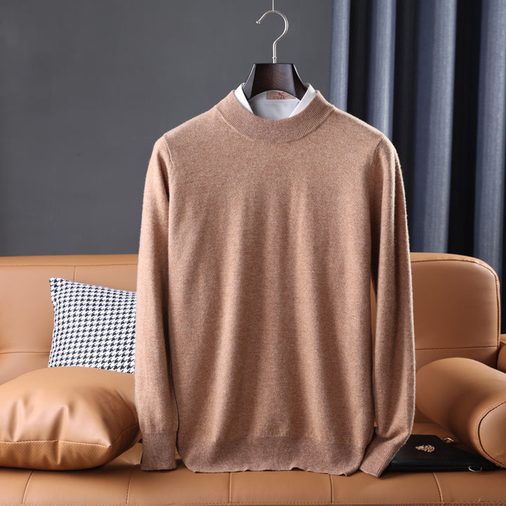 Men's Fine Turtleneck Sweater in Slim Minimal Silhouette made of Wool-Cashmere Mix Mune Fashion