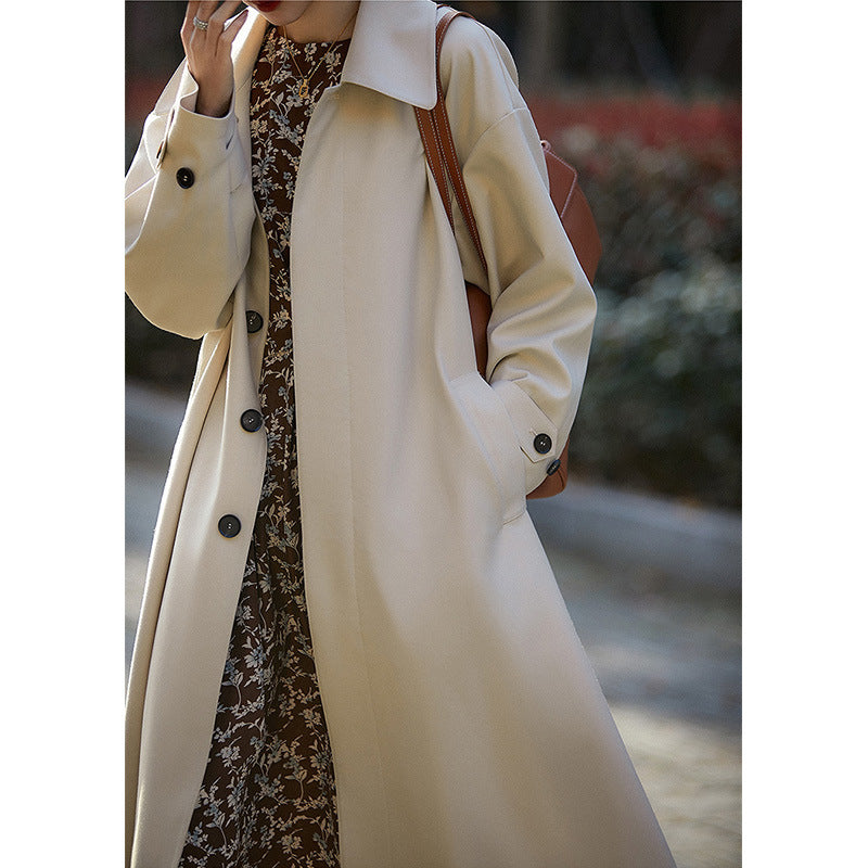 Women's Elegantly Cut Trench Coat Mune Fashion