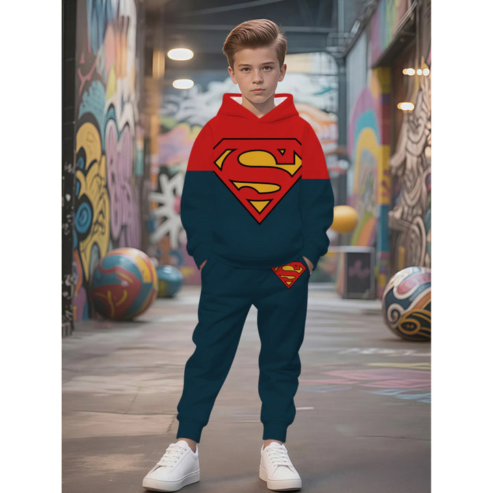 Unisex nan children's jogging suit with hoodie and detailed car print Mune Fashion