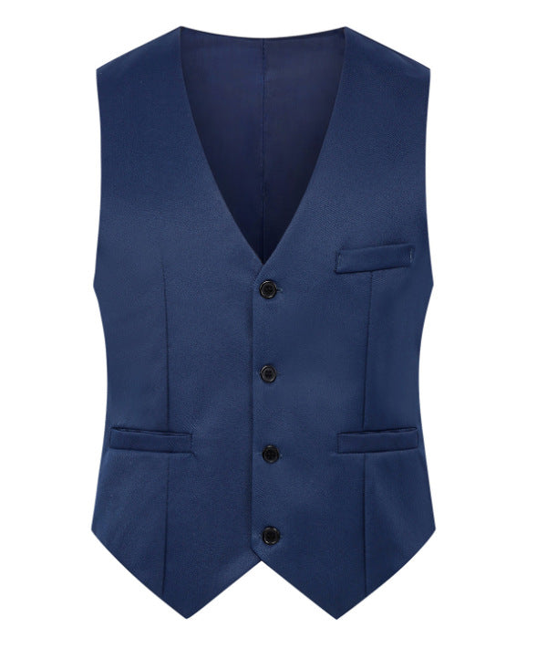 Men's Elegant Business Vest with V-Neck and Tailored Silhouette Mune Fashion
