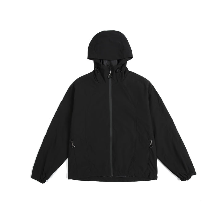Women's lightweight windbreaker with hood, adjustable hem, and water-repellent function Mune Fashion