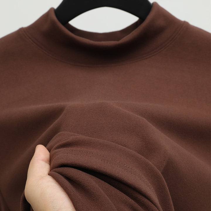 Women's Fashion Top with Stand Collar Mune Fashion