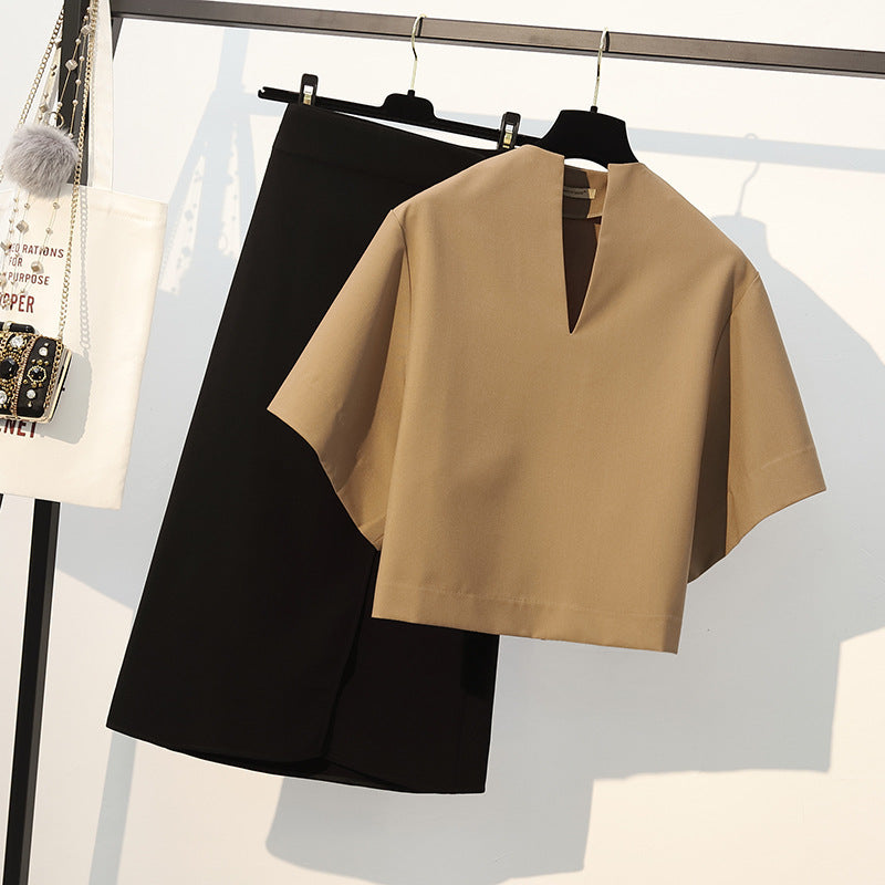 Ladies Elegant Blouse with V-Neck and Loose Fit Mune Fashion