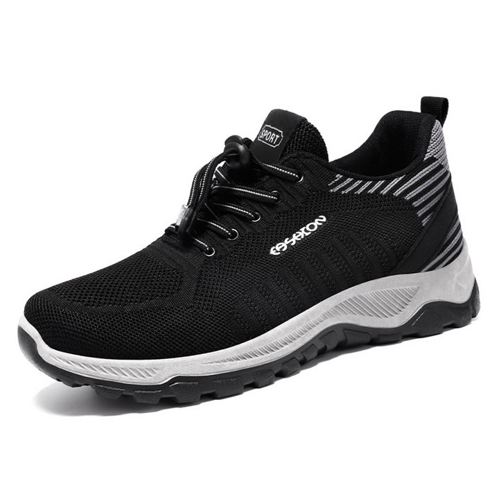 Men's nan multifunctional knitted sports shoe with quick-lace closure, shock-absorbing EVA midsole, and grippy trail outsole Mune Fashion